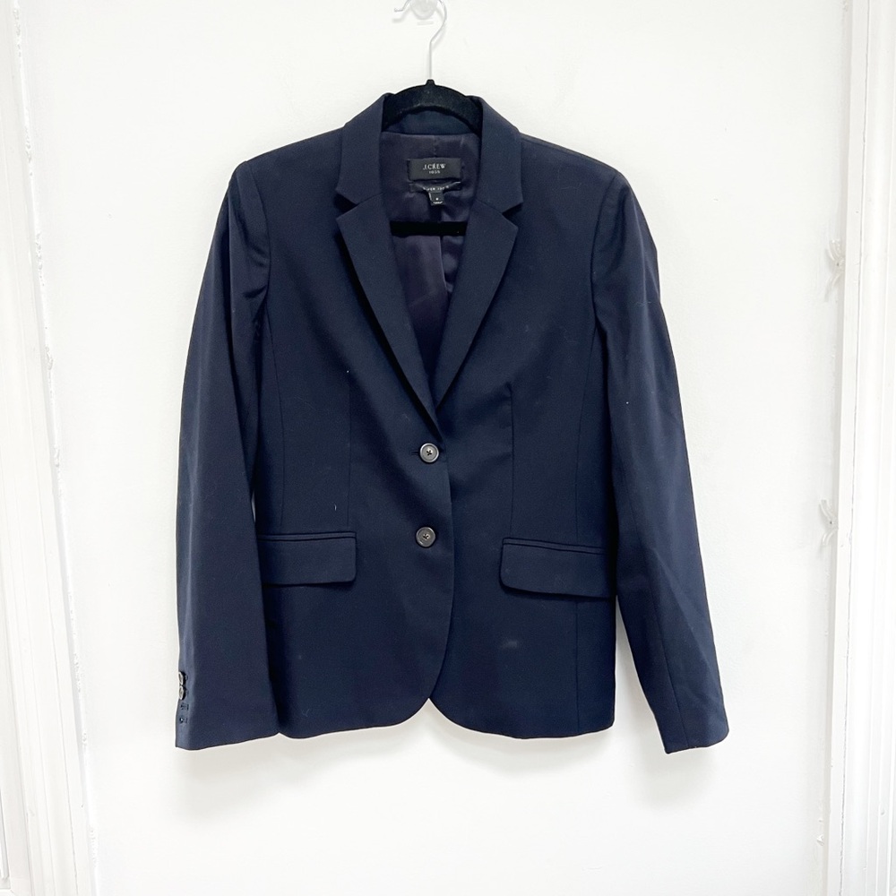 EUC Navy J Crew Super 120’s Wool Blazer